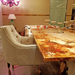 Pissaro Hand-Painted Dining Table - Dining Tables