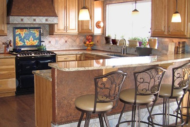 Elegant kitchen photo in Denver