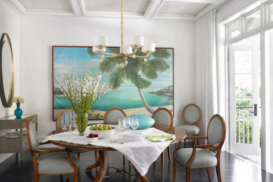 Inspiration for a mediterranean dining room remodel in Miami