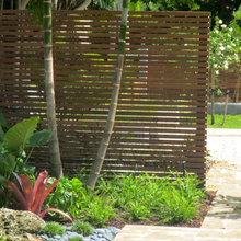 modern fence for sidewalk