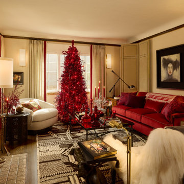 Living Room Makeover Holiday Style