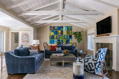 Eclectic living room photo in San Francisco