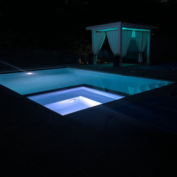 Pool, Basketball Court, and Retaining Wall in Silver Spring, MD