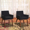 Ruby Dining Chairs, Set of 2, Liqurice Textile
