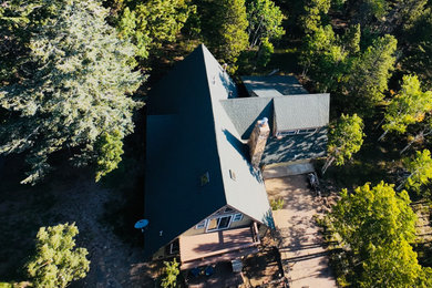 Example of an exterior home design in Denver