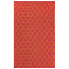 Marrakesh Rug, Orange and Rouge Red, 4'x6'