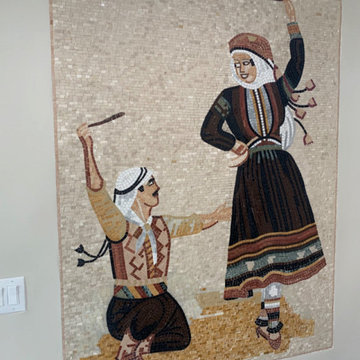 Arabic Folklore Dance Mosaic Marble Handmade Art To Decorate Homw