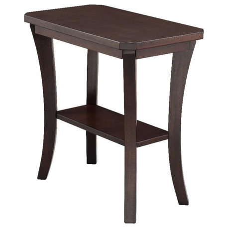 Leick Furniture Boa Wood End Table in Brown Chocolate Cherry