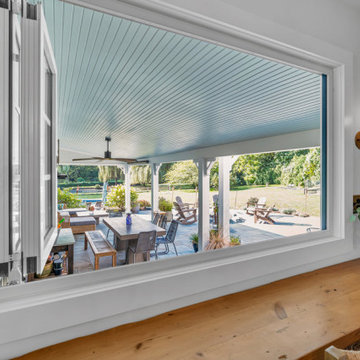 A NJ Sunroom: Harmonious Blending of Inside to Out with Wood Framed Patio Doors