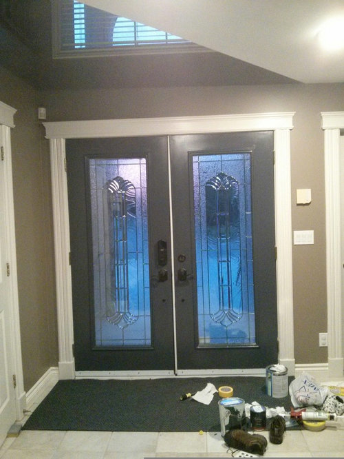 Should I paint the center trim between the double doors?