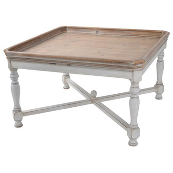 Alcott Coffee Table, Aged White