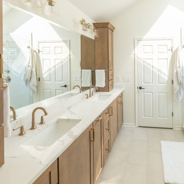 Leawood, Kansas Primary Bathroom Remodel with Custom Shower and Expanded Closet