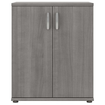 Universal Closet Organizer with Doors in Platinum Gray - Engineered Wood