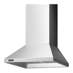 Viking 3 Series 30" Chimney Wall Hood, Stainless Steel | RVCH330SS - Range Hoods And Vents