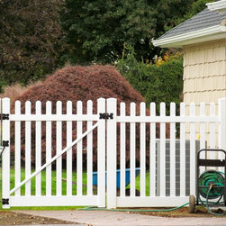 White Vinyl Picket Gate - Home Fencing And Gates