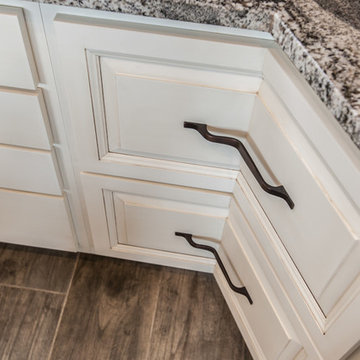 Mount Pleasant - White Kitchen with Grey Island