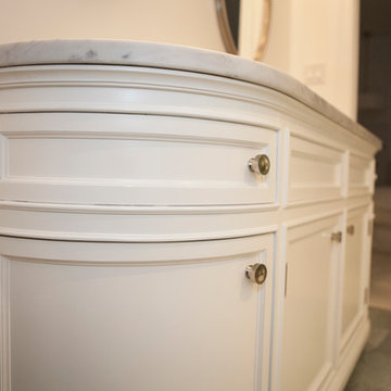 Villanova, PA : Bathroom with Curved Vanity