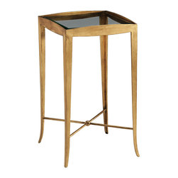 Inviting Home Inc. - Accent Table With Glass Top - Side Tables And End Tables
