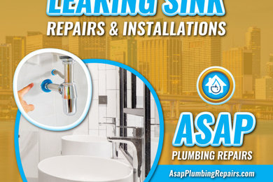 Leaking Sink Repairs & Installations | Asap Plumbing Repairs | South Florida