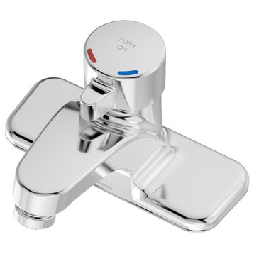 Scot Single Handle Centerset Metering Faucet, Chrome