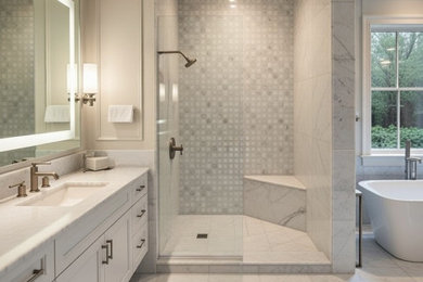 Bathroom - transitional bathroom idea in Dallas
