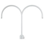 Millennium - Millennium RPAD-WH Two Light Post Adapter, White Finish - From the R Series Collection, this post adapter is designed to fit standard 3 in posts and pier mount bases. This product is compatible with the RLM shades. It is durable and constructed in metal.