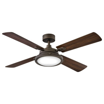 LED 54" Indoor Ceiling Fan in Metallic Matte Bronze
