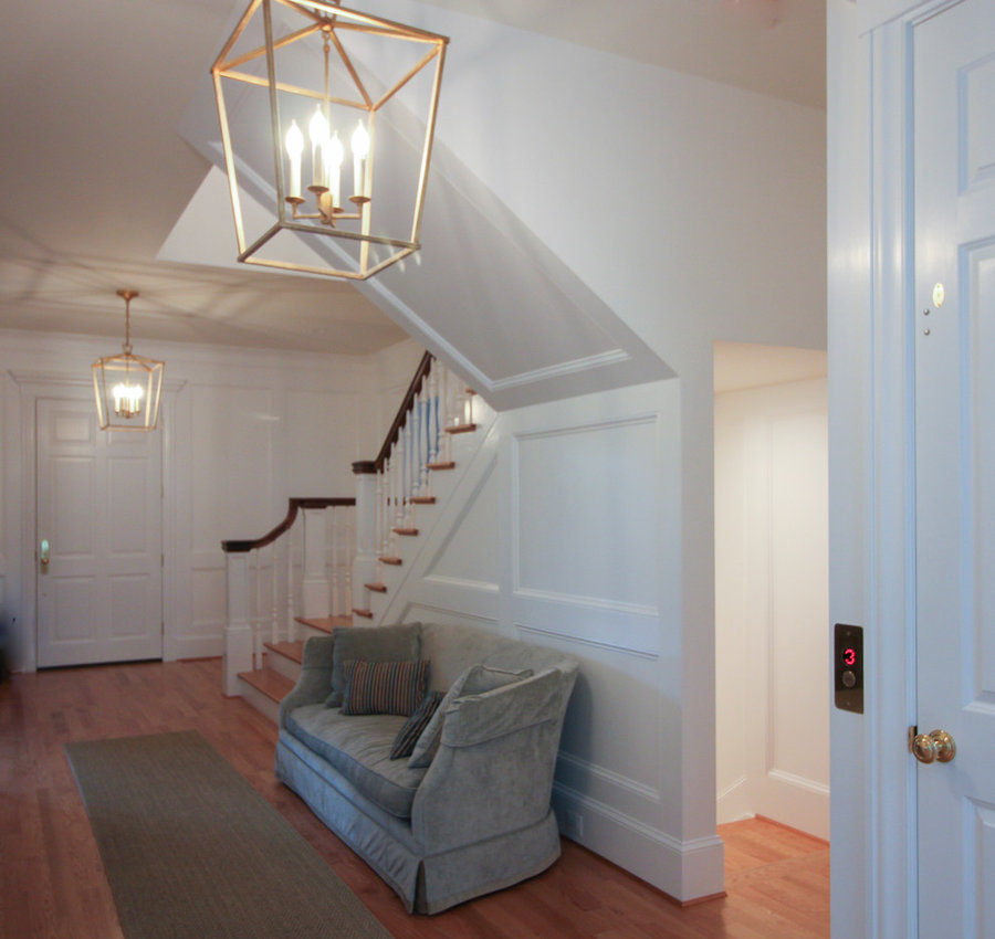 Elegant Wall-Mounted Craftsman Style Staircase, Arlington VA 22205