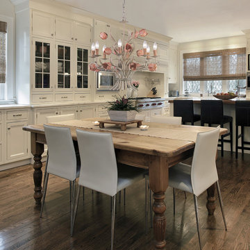 Southport Collection 8-Light 24" Sage/Rose Chandelier