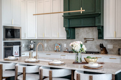 Example of a trendy kitchen design in Miami