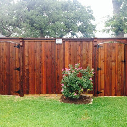8' tall Cedar gates - Home Fencing And Gates