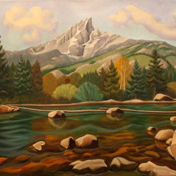 Cottonwood Creek Grand Tetons - Paintings