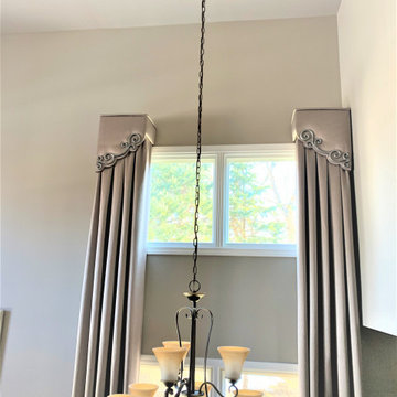 Cornice and draperies