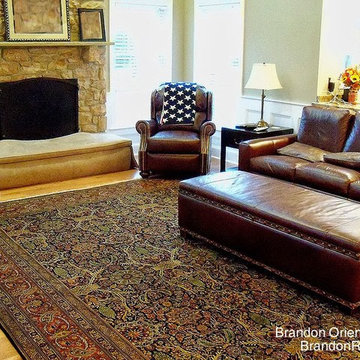 Doylestown, PA Homeowner Finds Oriental Rug for Furnishing of Family Room