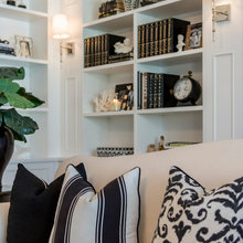 side by side cabinets living room