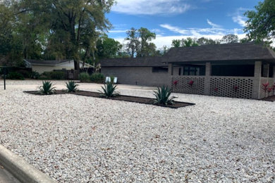 Design ideas for a modern landscaping.