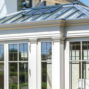 Elegant classical garden room with full length glazed panels