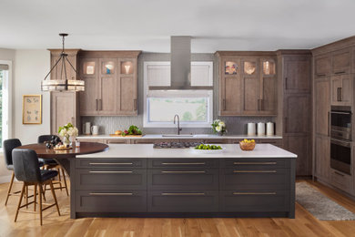 Transitional kitchen photo in Denver