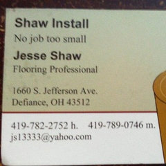 Shaw Install