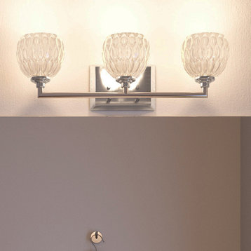 Luxury Marquis Crystal Nickel Bathroom Light, UQL2621, Naples Collection