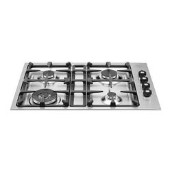 Bertazzoni Professional 30" Gas Cooktop, Stainless Steel | Q30400X - Cooktops