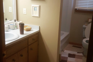 Example of a beach style bathroom design in Other