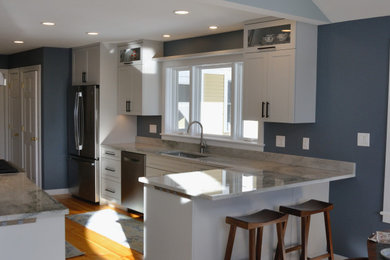 Inspiration for a modern kitchen remodel in Burlington