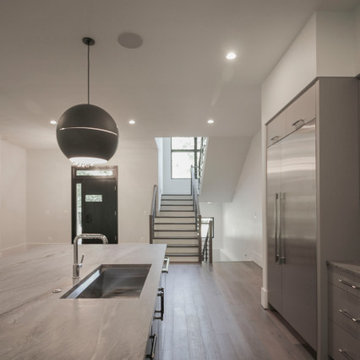 Project #79 | Minimalist Staircase with Black Horizontal Rods