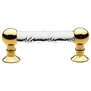 Baldwin 4343112 Crystal Cabinet Pull in Aged Bronze Top Notch Distributors Inc. Home Improvement
