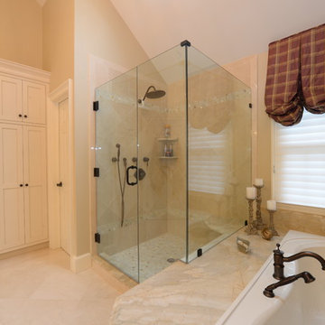 Spacious master bath