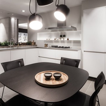 SieMatic PURE Design - White Kitchen with 1cm countertop