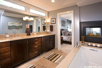 Example of a trendy bathroom design in Minneapolis