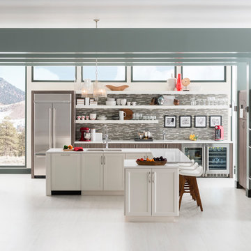 Contemporary Kitchen with Piper and Oakland Park Door Styles