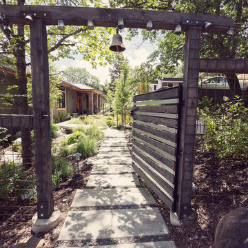 Entry Gate + Concrete Pathway